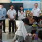 Wakil Bupati Kudus, Bellinda Birton, didampingi Pelaksana Tugas (Plt) Kepala Dinas Pendidikan, Kepemudaan dan Olahraga (Disdikpora) Kabupaten Kudus, Anggun Nugroho, meninjau langsung pelaksanaan program MBG Prasmanan di SD 1 Prambatan Lor pada Rabu, 21/10/2026. (Foto: J05) 
