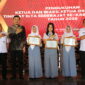 Sebanyak 182 ketua dan wakil ketua OSIS dari 91 sekolah tingkat SLTA sederajat se-Kabupaten Kudus mengikuti prosesi pengukuhan di Pendapa Kabupaten Kudus, Rabu (30/9/2026). Foto: KPU Kudus