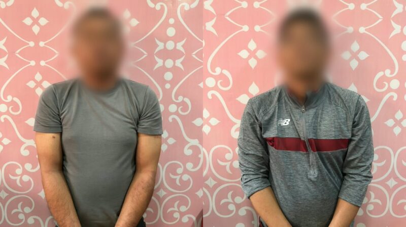 Dua orang terduga pelaku. Foto: Polres Kudus