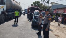 Sejumlah polisi saat olah TKP. Foto: Polres Kudus